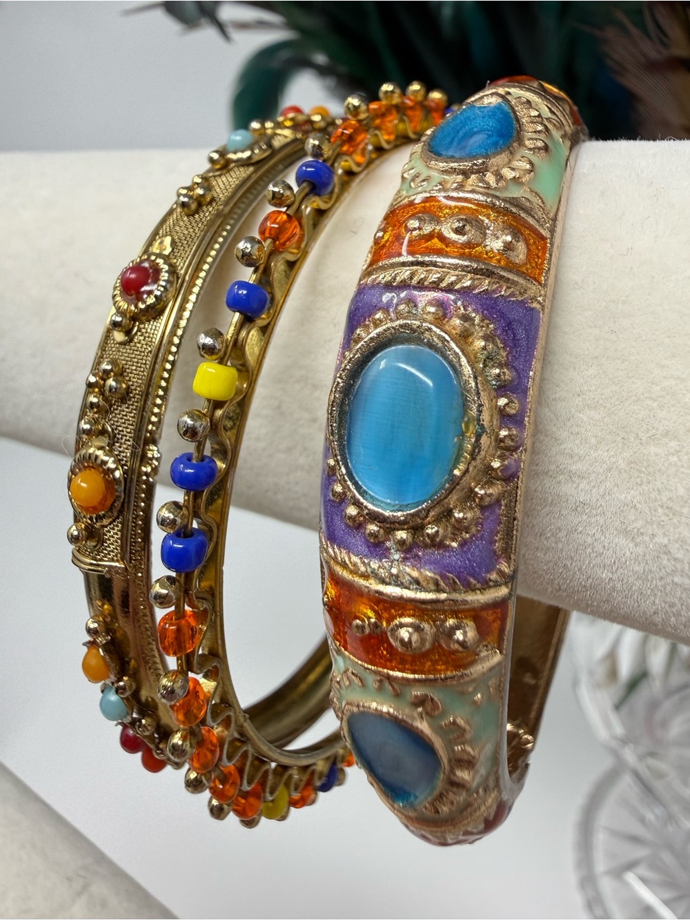 Women Gold Tone Bracelet Stack
